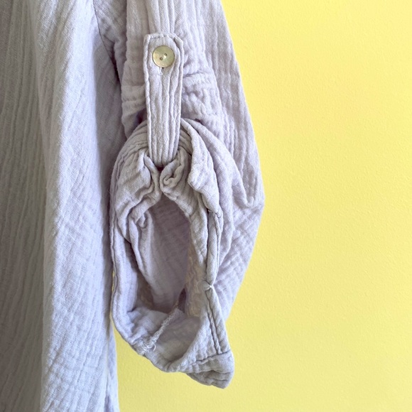 💜💐 Gorgeous soft purple blouse 💯 cotton!!😍❤️💜 - Picture 2 of 4